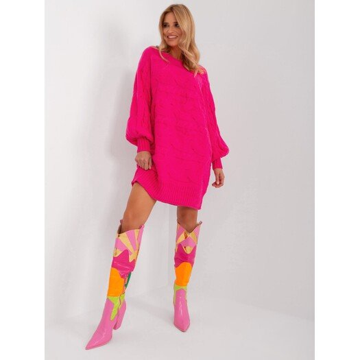 Sweter-AT-SW-2367.76P-fuksjowy 8