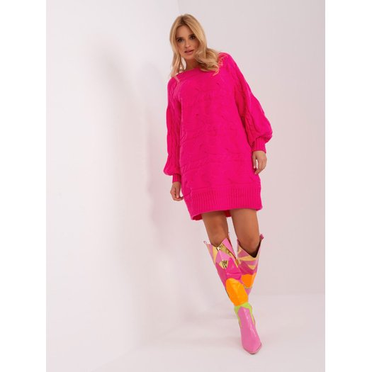 Sweter-AT-SW-2367.76P-fuksjowy 1