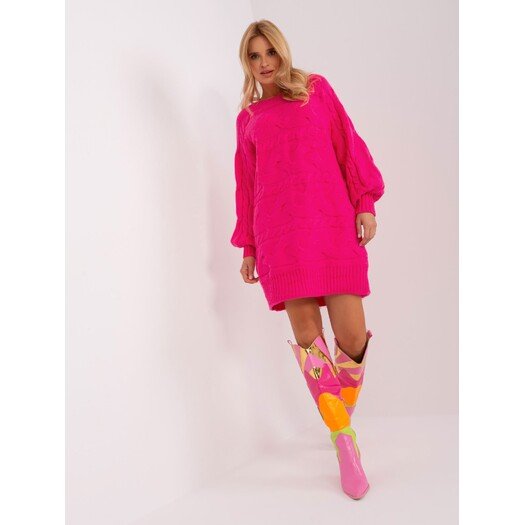 Sweter-AT-SW-2367.76P-fuksjowy 7