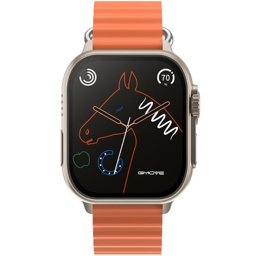 Išmanusis laikrodis unisex Rubicon RNCF17 - BLUETOOTH CALL, Belaidis įkrovimas (sr059b)