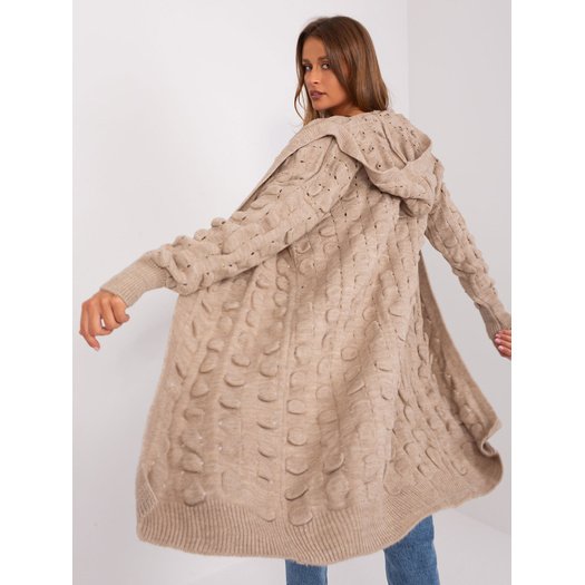 Cardigan-BA-SW-8026.93P-tamsiai smėlio spalvos