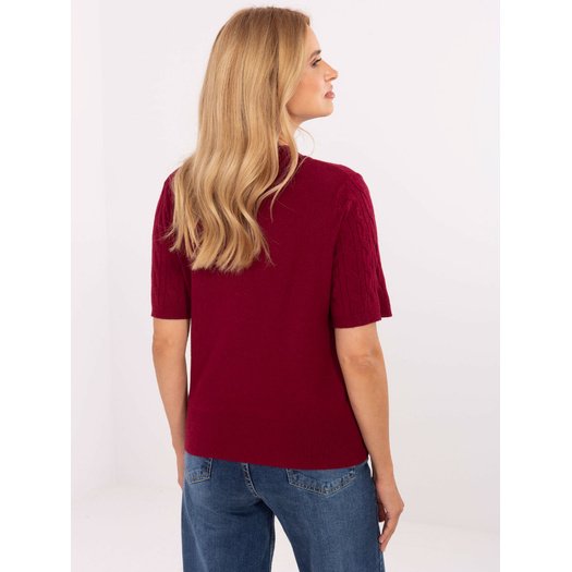 Sweter-PM-SW-N30085.34-bordowy 1