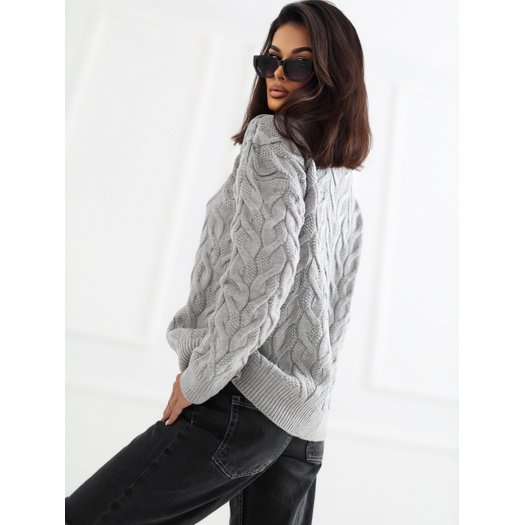 Megztinis-BA-SW-8038.28P-pilkas