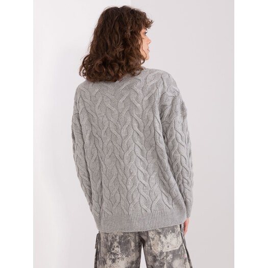 Megztinis-BA-SW-8038.28P-pilkas