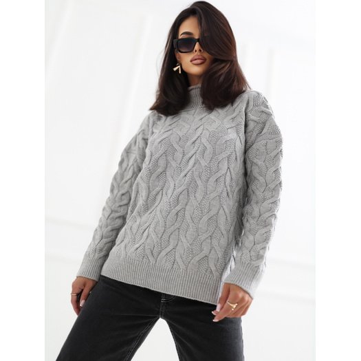 Megztinis-BA-SW-8038.28P-pilkas