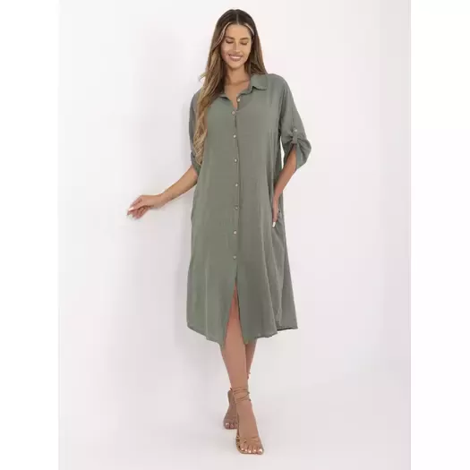 Sukienka-TW-SK-BI-24135.81-khaki 2