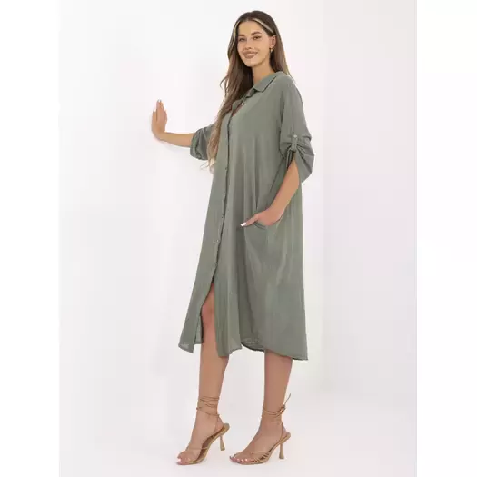 Sukienka-TW-SK-BI-24135.81-khaki