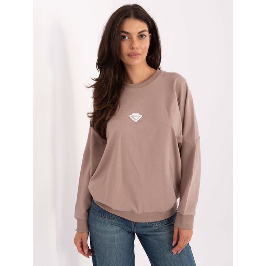 Bluza-RV-BL-A877.19P-ciemny bezowy