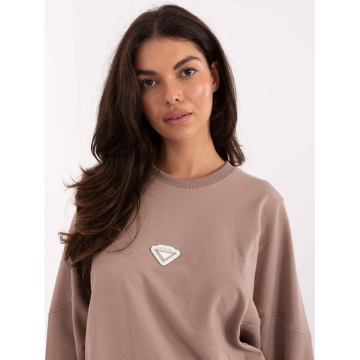 Bluza-RV-BL-A877.19P-ciemny bezowy 2