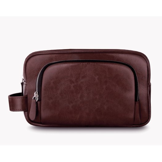 ELEGANTIŠKA NATŪRALIOS ODOS VYRIŠKA KOSMETINĖ SK04 SOLIER - Kaštoninė 4