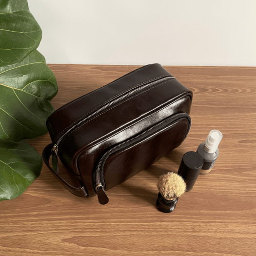 ELEGANTIŠKA NATŪRALIOS ODOS VYRIŠKA KOSMETINĖ SK04 SOLIER - Kaštoninė 6