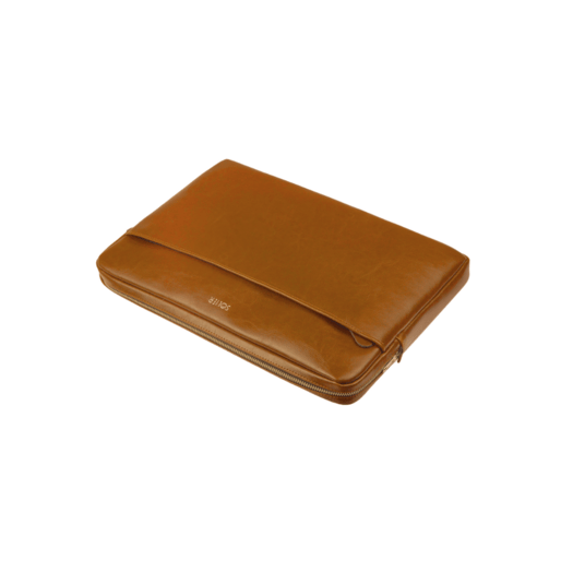 Genuine leather laptop case 13  Solier Camel