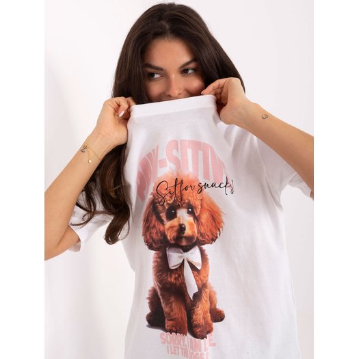 T-shirt-D12083AI02799A-biało-różowy 2