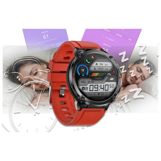 SMARTWATCH MĘSKI GRAVITY GT21-6 - BLUETOOTH CALL, DODATKOWY PASEK (sg025f)