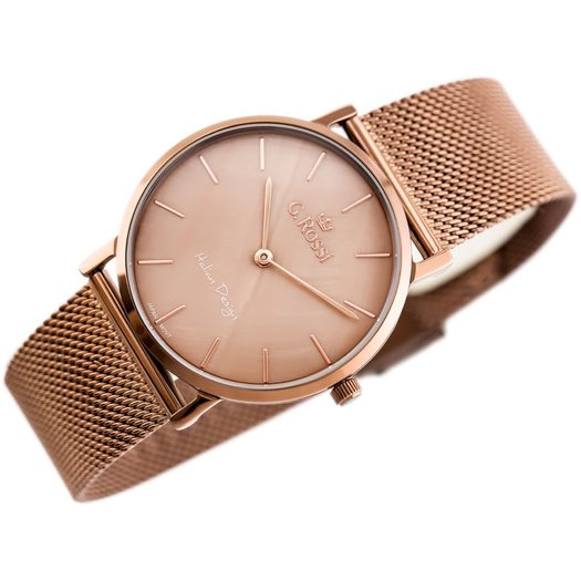 ZEGAREK G. ROSSI - 8709B2 (zg775g) brown + BOX