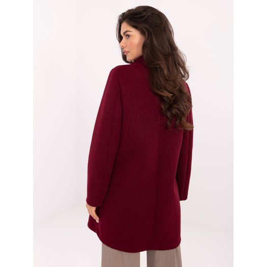 Płaszcz-IT-PL-FL8153.60-bordowy 4