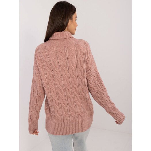 Megztinis-AT-SW-23445.00-tamsiai rožinis