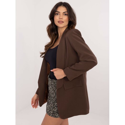 Marynarka-DHJ-MA-18657-2.09-brązowy 2