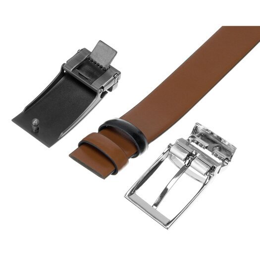 Diržai vyrams Peterson PTN KL-B005-S001 BLACK-BROWN 8