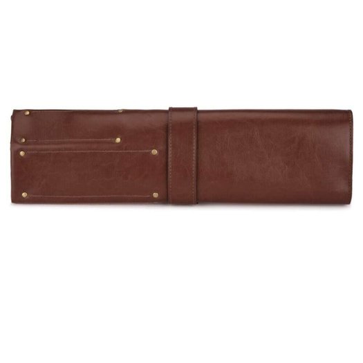 Personalised leather knife case Solier SA44 vintage brown 6