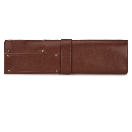 Personalised leather knife case Solier SA44 vintage brown 11