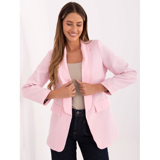 Marynarka-DHJ-MA-18657-1.86-jasny różowy