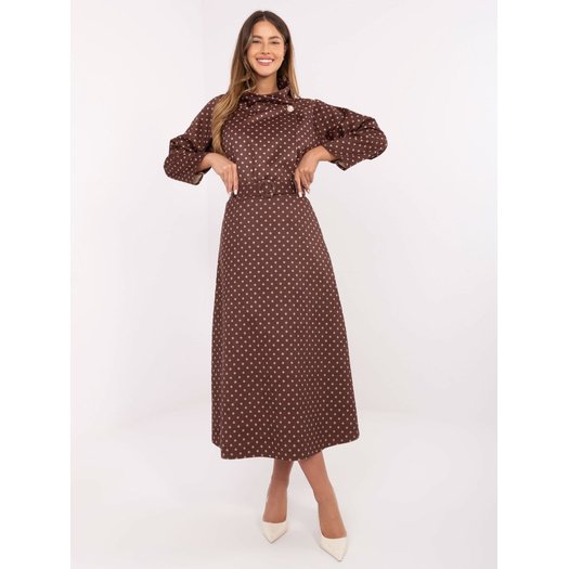 Spódnica-IT-SD-18951-1.95-brązowy 2