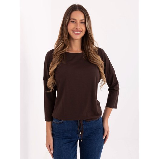 Bluzka-RV-BZ-4691.40P-ciemny brązowy 3