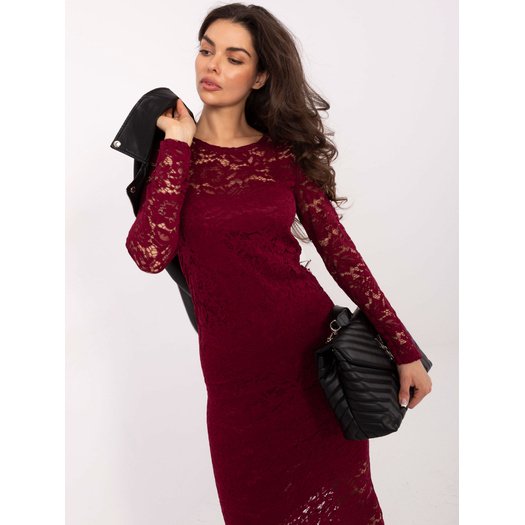 Sukienka-MI-SK-A1564.22P-bordowy 4