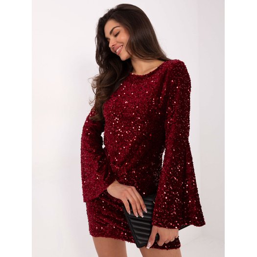Sukienka-IT-SK-20030.21P-bordowy
