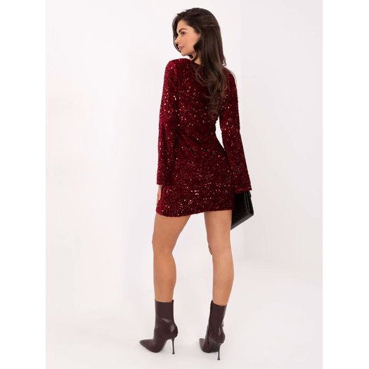 Sukienka-IT-SK-20030.21P-bordowy 3