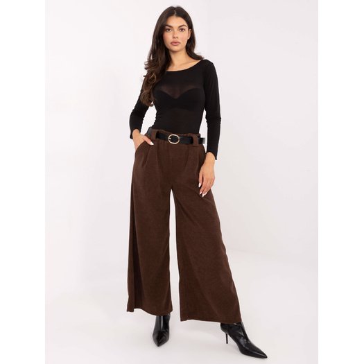 Spodnie-IT-SP-FL5583.16P-brązowy 2