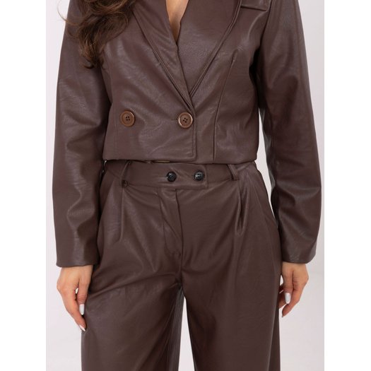 Spodnie-IT-SP-FL9020.02P-brązowy 2