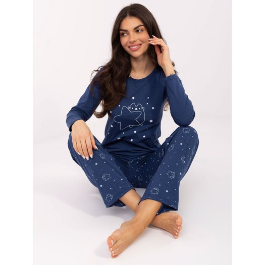 Piżama-DU-PI-FP-005.61-ciemny niebieski 4