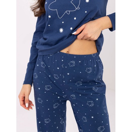 Piżama-DU-PI-FP-005.61-ciemny niebieski 1