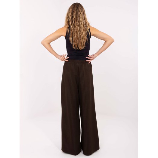 Spodnie-IT-SP-FL9787.85-ciemny brązowy