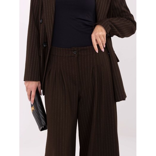 Spodnie-IT-SP-FL9787.85-ciemny brązowy 1