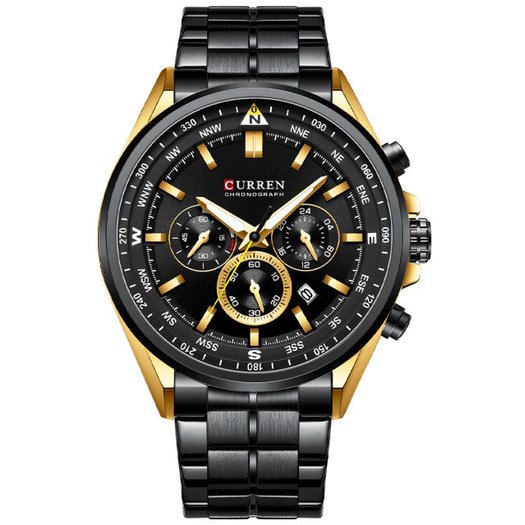 ZEGAREK MĘSKI CURREN 8399 (zc016c) - CHRONOGRAF + BOX