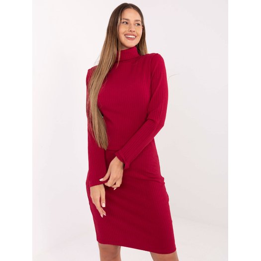 Sukienka-RV-SK-A1048.83-bordowy 2