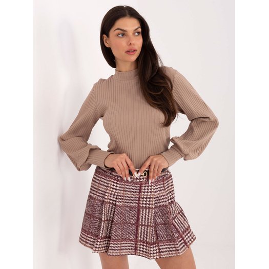 Szorty-IT-SN-18932.84-bordowy 3