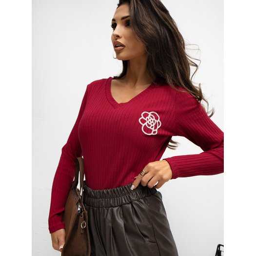 Bluzka-RV-BZ-A1057.15P-bordowy 4