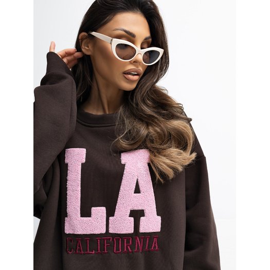 Bluza-RV-BL-A1035.13-ciemny brązowy 1