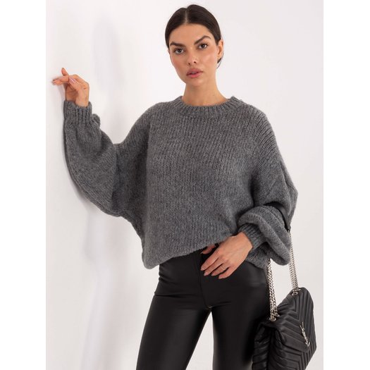 Sweter-MI-SW-1909.68-ciemny szary