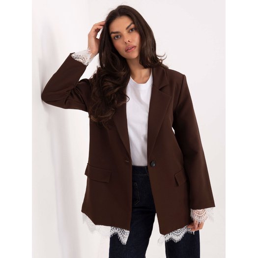 Marynarka-IT-MA-FL9916.02P-ciemny brązowy 1