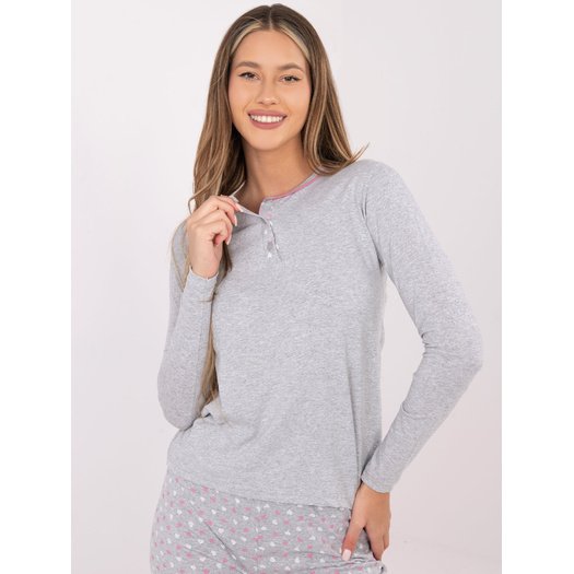 Piżama-DU-PI-FP-002.87-szary 1