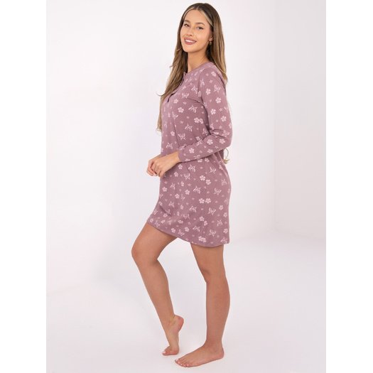 Koszula nocna-DU-KN-FP-101.19-ciemny r&oacute;żowy 7