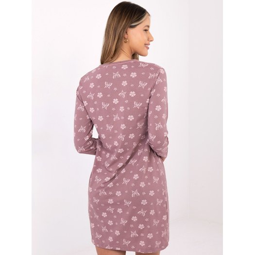 Koszula nocna-DU-KN-FP-101.19-ciemny r&oacute;żowy 9