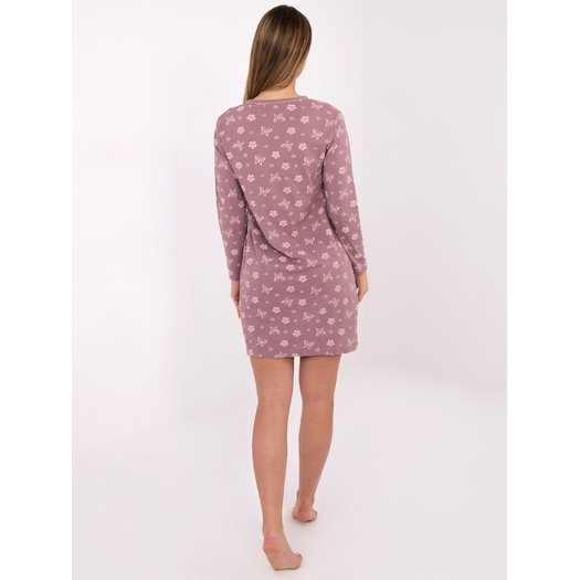 Koszula nocna-DU-KN-FP-101.19-ciemny r&oacute;żowy 5