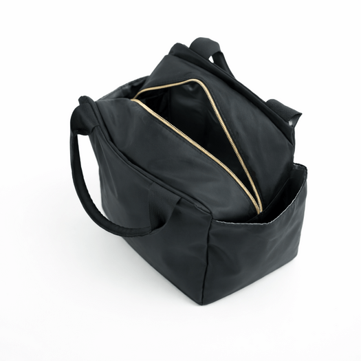 Torba weekendowa podr&oacute;żna sk&oacute;rzana Solier SL39 Astrin czarna 1