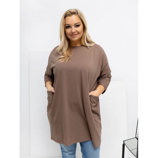 Bluzka-RV-BZ-A1076.00-ciemny bezowy 2